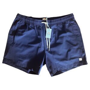 Marine Layer Men's NWT Saturday Sport Short 5" - Navy Blue Indigo - Large L